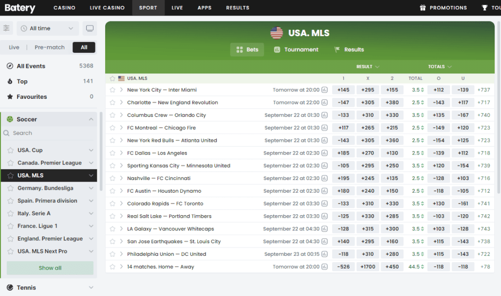 batery.win - bets on the most interesting events of the season